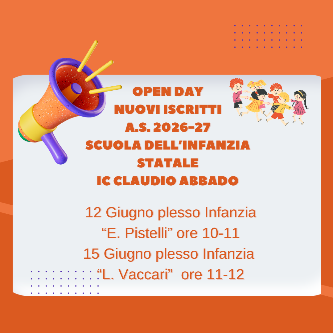 Open Day Nuovi Iscritti Scuola dell'Infanzia Statale 